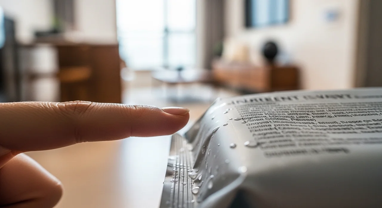 물티슈 뒷면, 전성분표부터 찾아봐