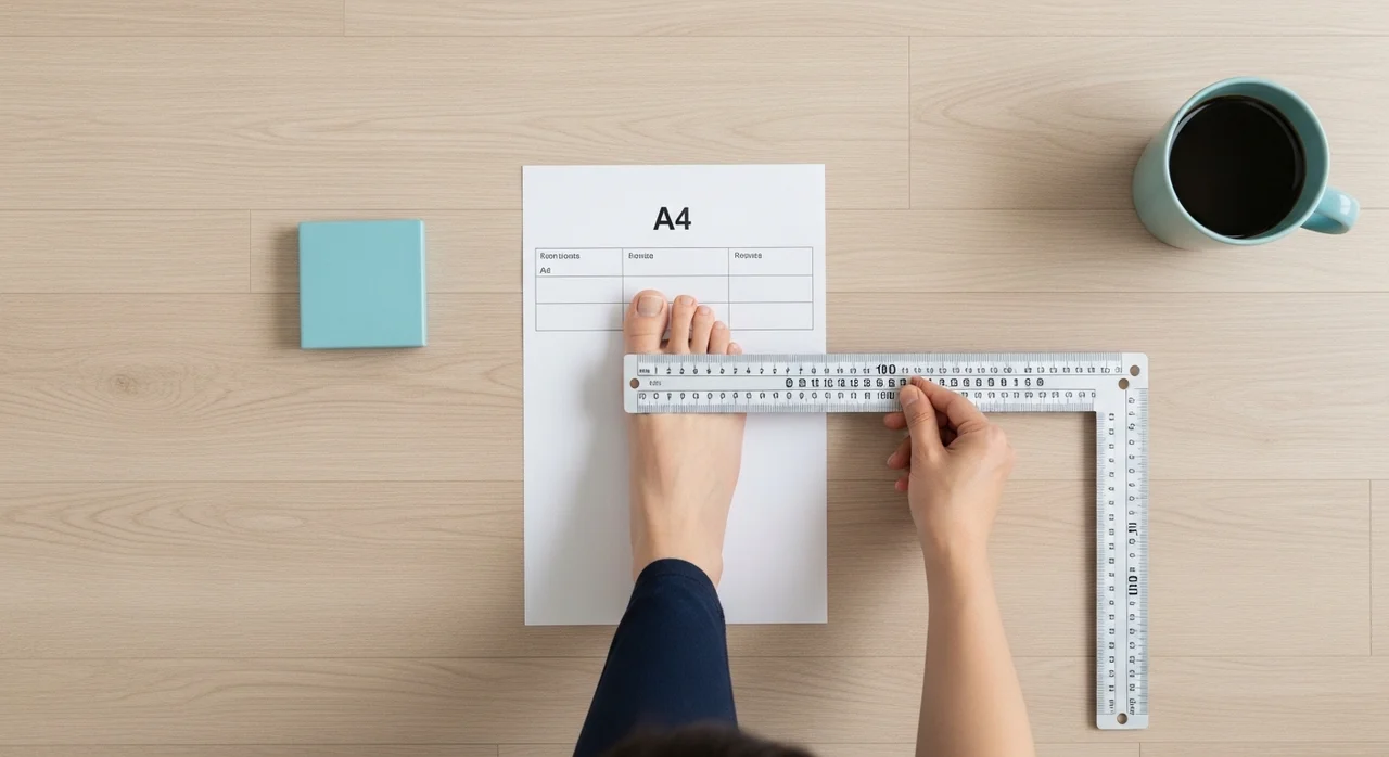 내 발 정확하게 실측하는 3단계 방법