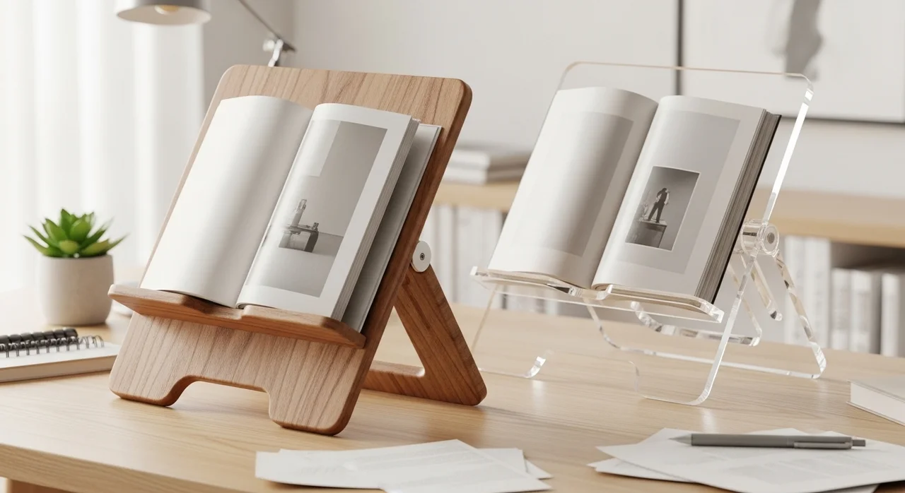 튼튼한 원목 vs 감성적인 투명 아크릴