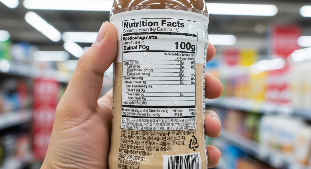 성분표에서 당류와 단백질 함량 따지기