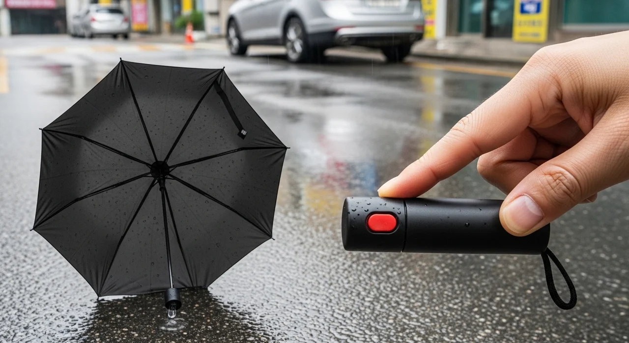 버튼 하나로 끝나는 완전 자동, 그리고 차박족 필수품 역우산