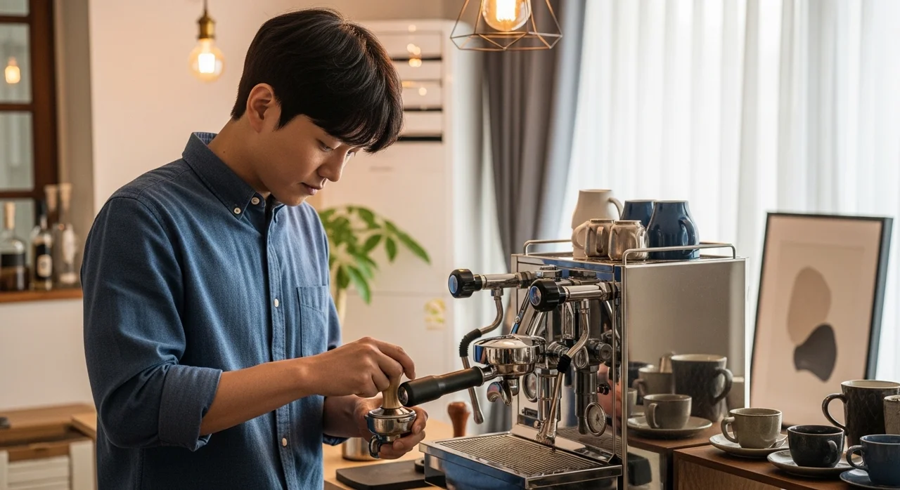 홈카페 로망의 실현, 반자동 에스프레소 머신