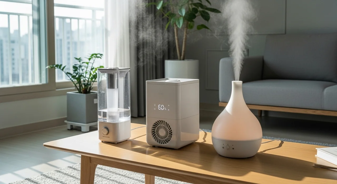 가습기 종류별 장단점 총정리, 초음파 가열 기화식 비교