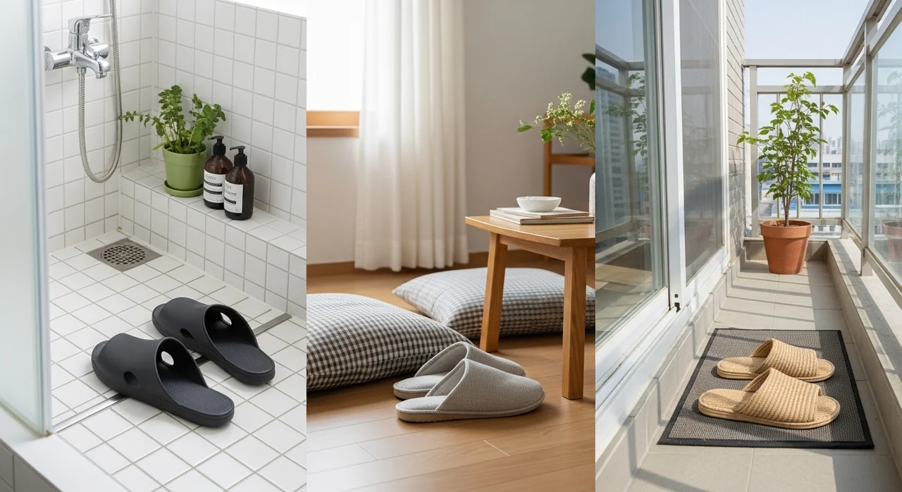 상황별 슬리퍼 소재 최종 요약